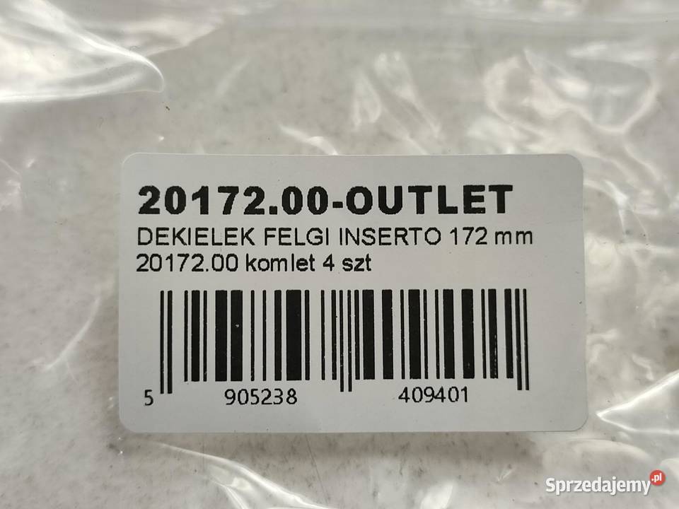 DEKIELEK FELGI 172mm 62mm KOMPLET INSERTO Motoryzacja lubelskie sprzedam