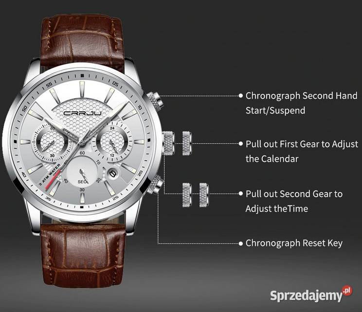 Nowy Japoński Wodoodporny Zegarek Męski Sosnowiec