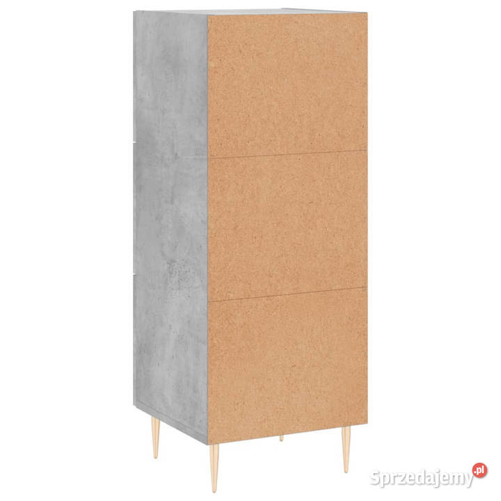 Szafka szarość betonu 345x34x90 materiał mazowieckie