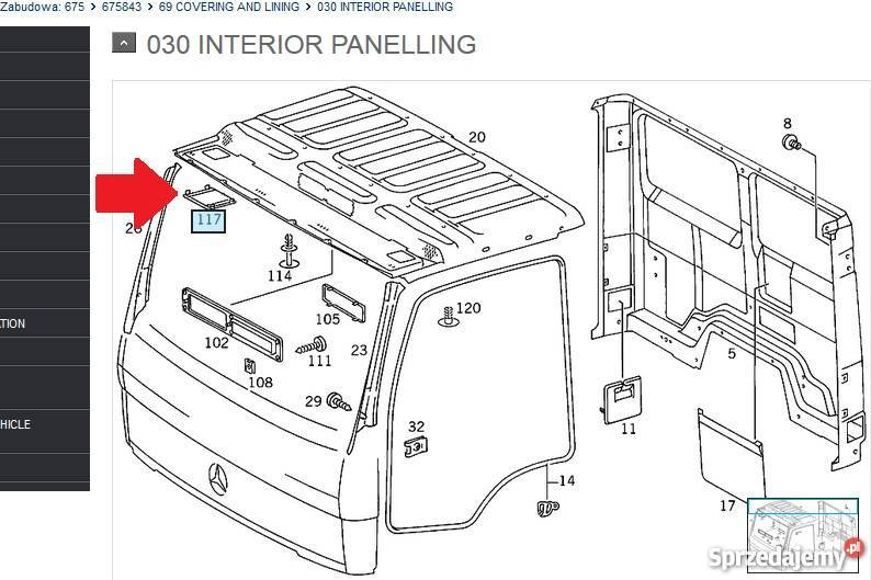 6736950430 A6736950430 ORYGINAŁ MERCEDES Kłobuck