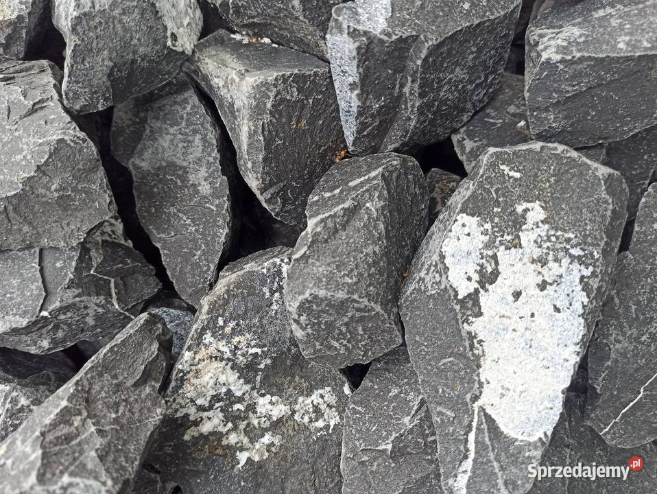 Czarny Kamień do Gabionu Dalmatyńczyk Kora Biała śląskie Częstochowa