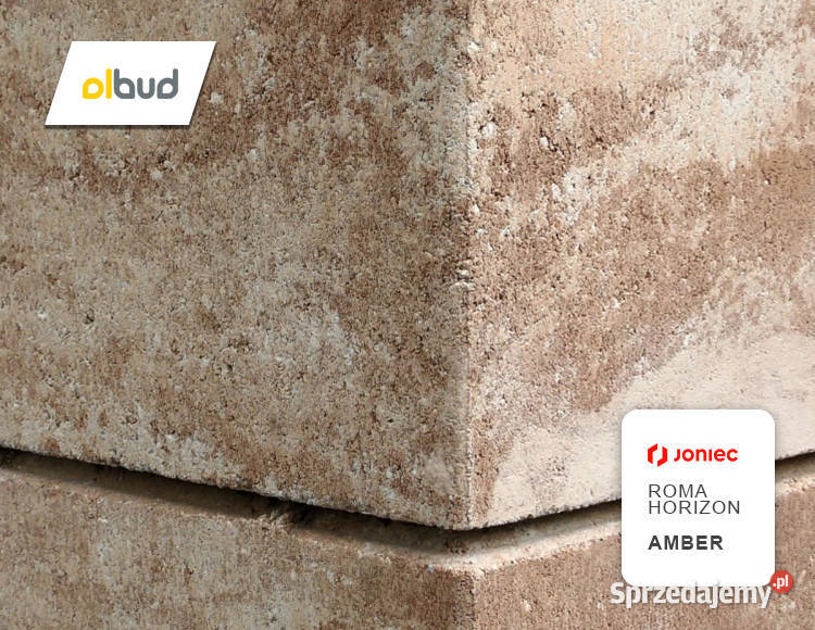 Bloczek ogrodzeniowy gładki ROMA HORIZON Amber pomorskie Władysławowo