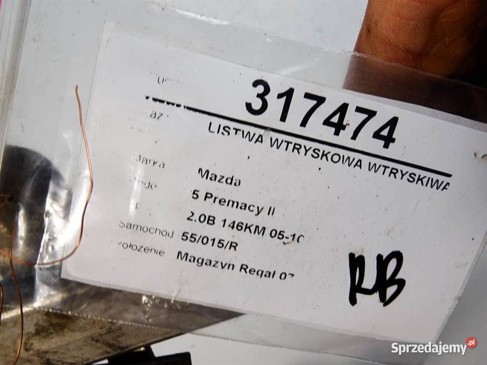 LISTWA WTRYSKOWA WTRYSKIWACZE MAZDA 5 II osobowe