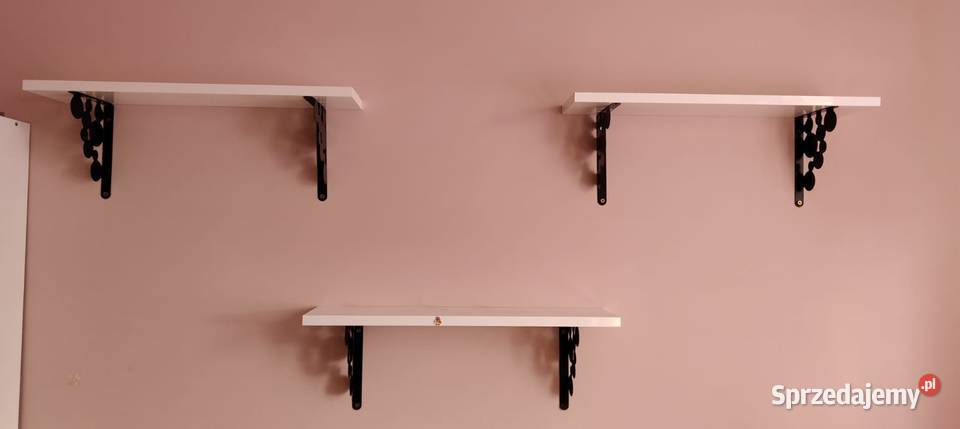 Półka IKEA Ekby Mans biały połysk wsporniki mazowieckie Warszawa sprzedam