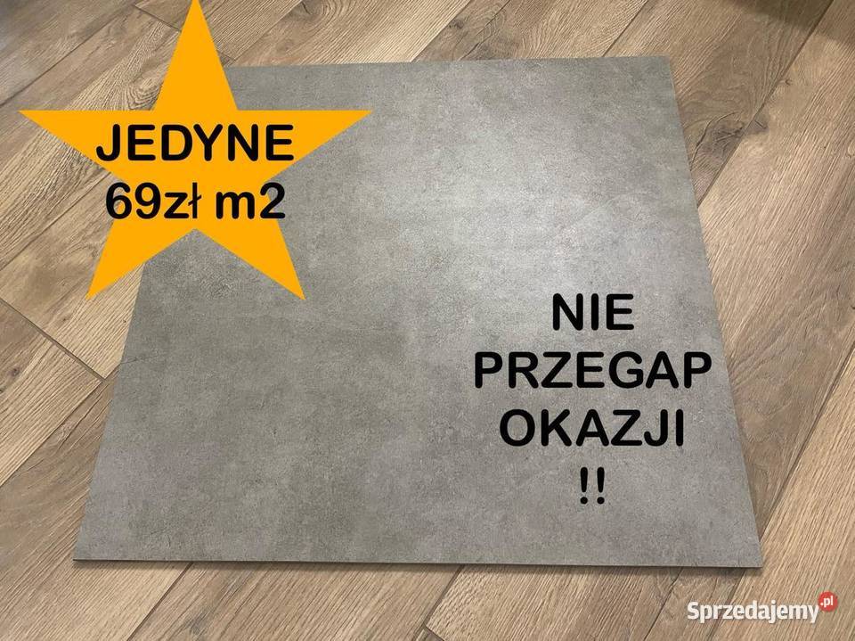 Okazja Gres QUBUS DARK GREY 60x60 Ceramika Płytki uniwersalne Legionowo