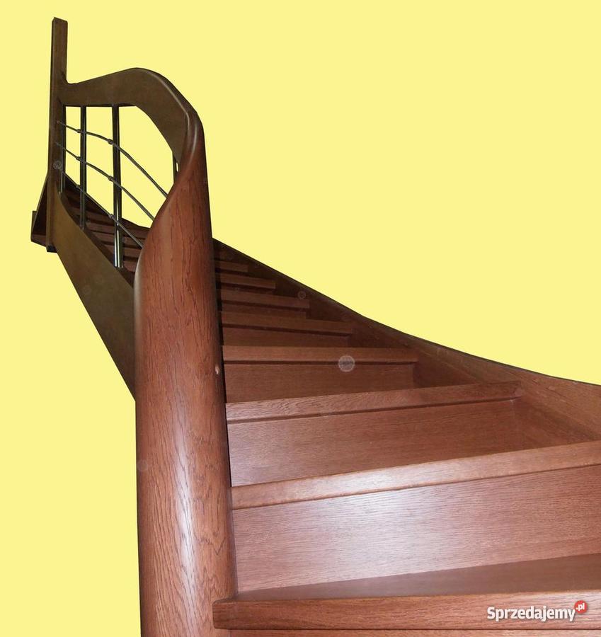 schody drewniane dębowe Podłogi i schody Jarocin