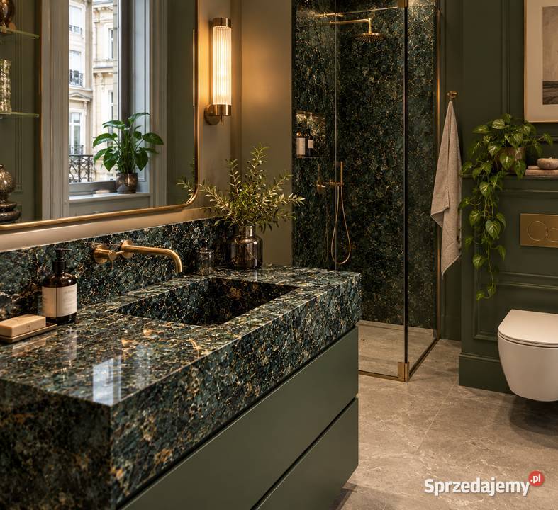 Blaty schody parapety brazylijski granit VERDE mazowieckie