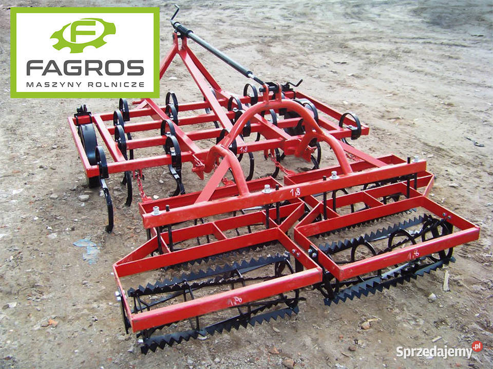 Nowy Agregat Uprawowy Siewny Kultywator zębowy Choszczno