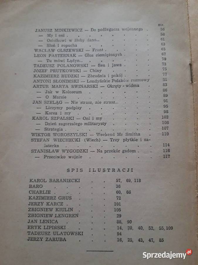 Satyra polska w walce o pokój Szpilki 1950