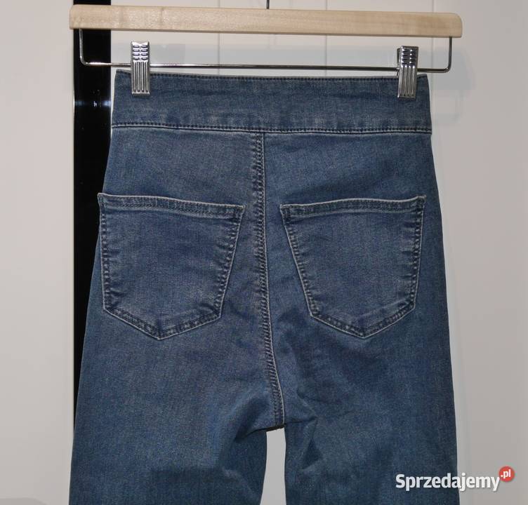 Topshop świetne spodnie dzwony 32 XXS Inny materiał Wrocław sprzedam