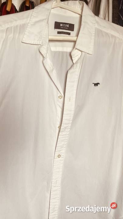 Biała koszula Mustang Slim fit Mustang lubelskie Zamość