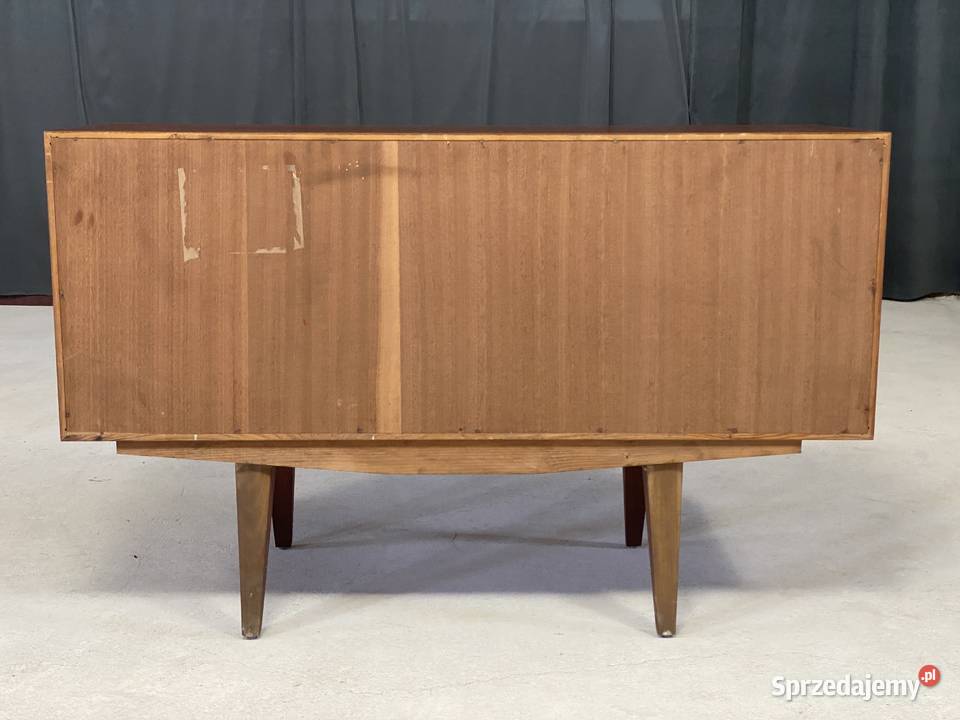 Para szafek vintage PRL lata 60 teak styl Budno