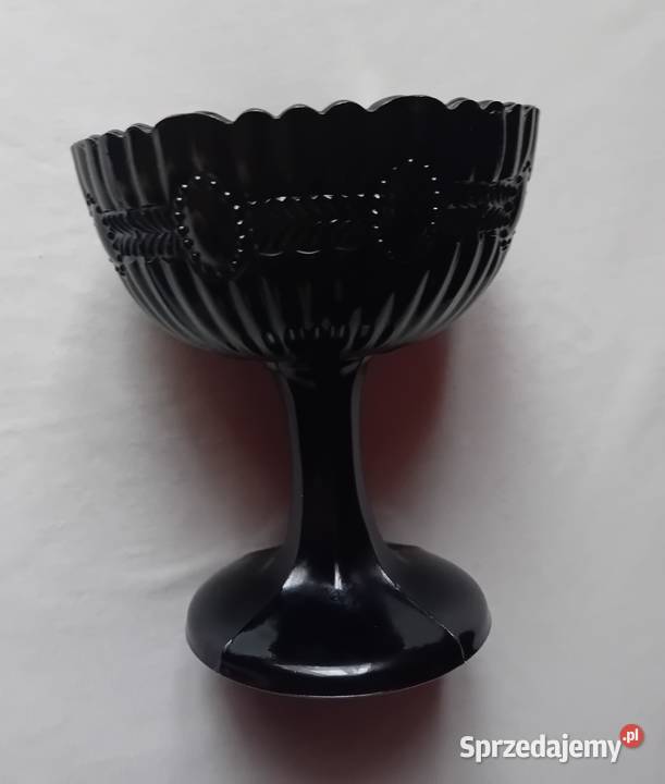 Hialitowa cukiernica na stopie Olivia huta wielkopolskie Koźminek sprzedam