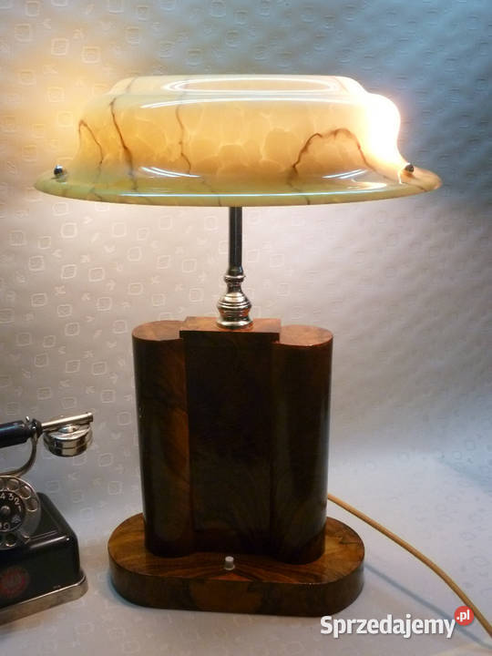 STARA OKAZAŁA LAMPA GABINETOWA art deco Antyki Wieliczka