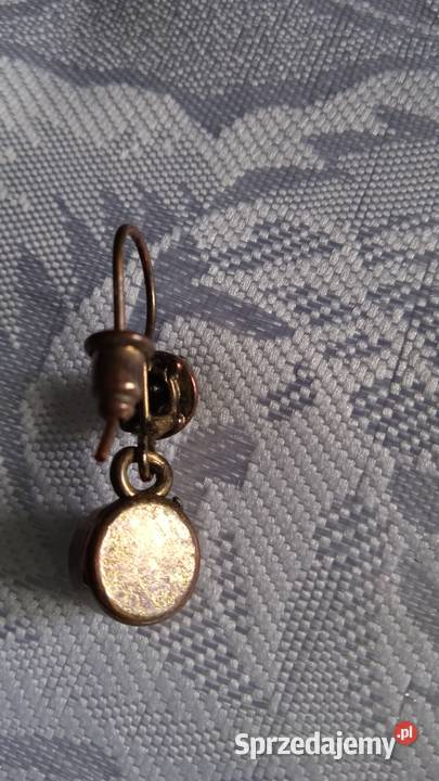 PARA KOLCZYKÓW Z MOSIĄDZU I SZLIFOWANEJ Piła