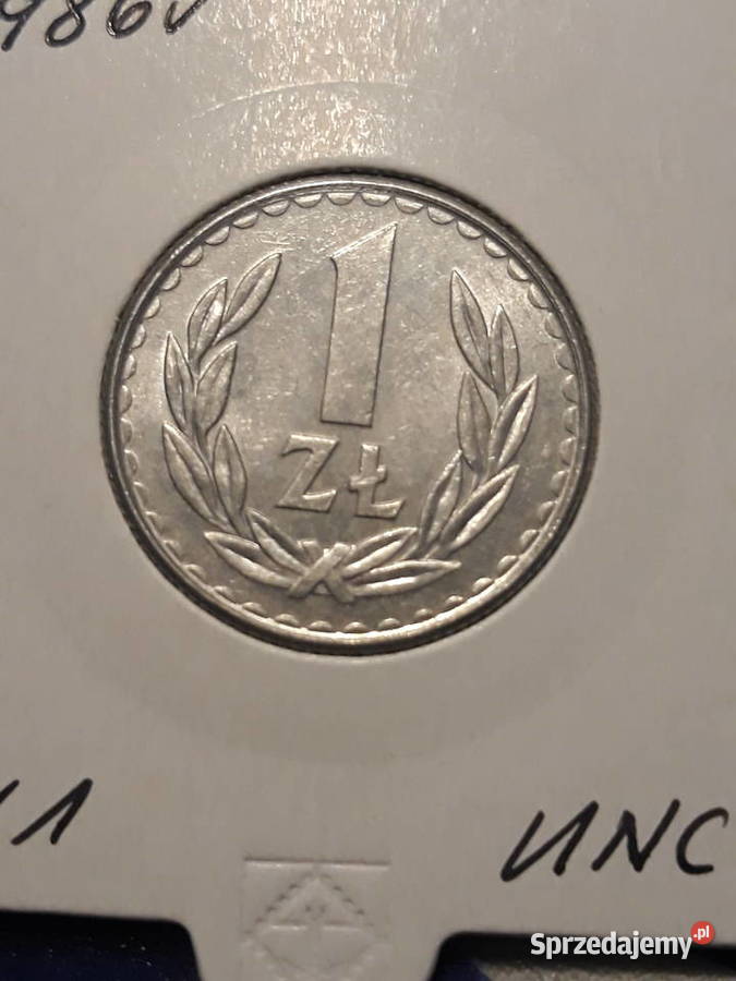 1 złoty 1986 r 1 mennicze
