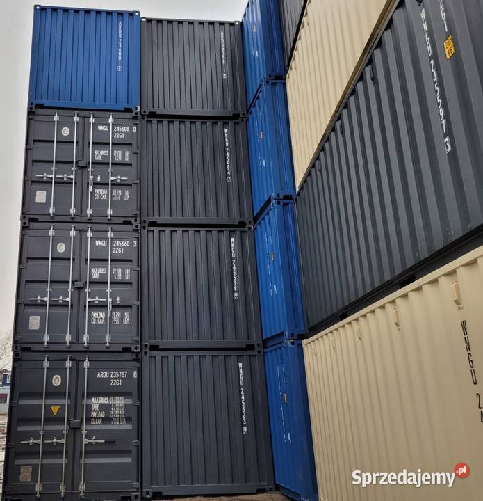 Kontenery 20DVDC transport na ternie woj pomorskie Gdańsk