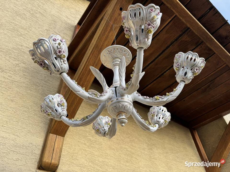 Żyrandol 6 ramienny stylowy lampa wisząca mazowieckie Garwolin sprzedam