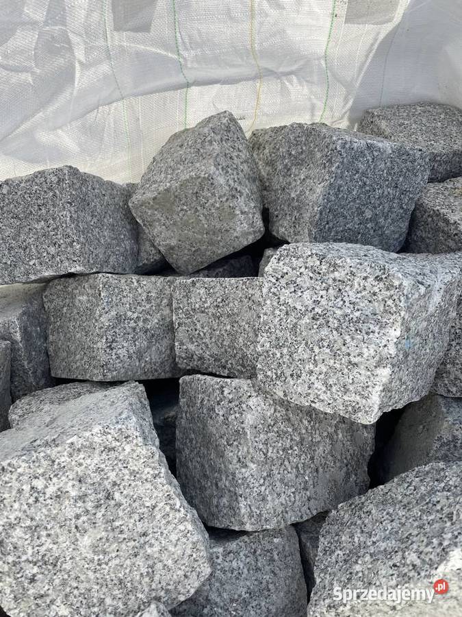 KOSTKA GRANITOWA 15x17 Brukowa Bruk Szary Granit Piaseczno