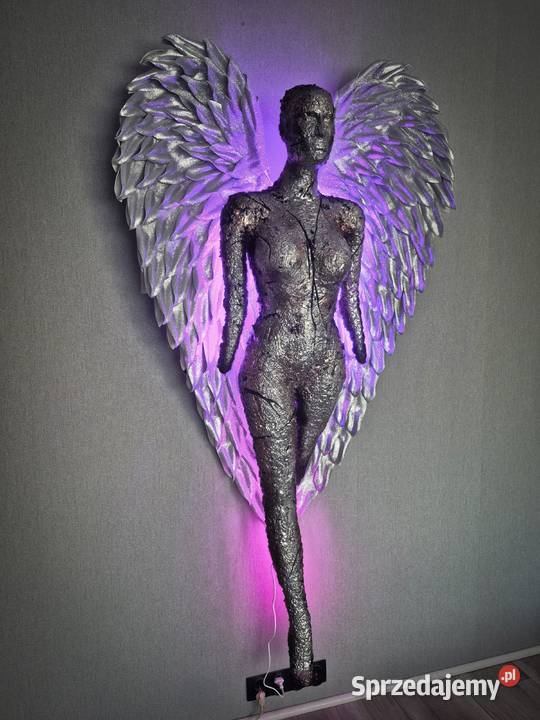 rzeźba lampa sztuka użytkowa anioł Piła