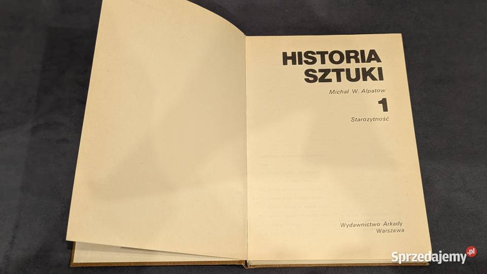 Książka Historia Sztuki tom 1 Michał W Ałpatow Białystok