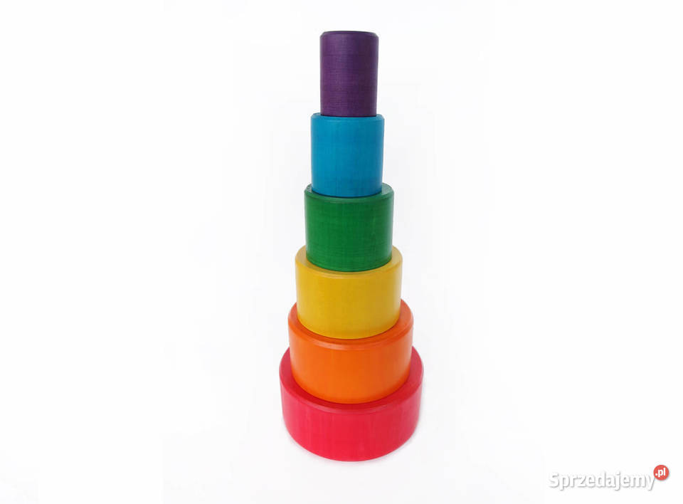 Układanka drewniana miskizestaw 6 misek Edukacyjne Zduńska Wola sprzedam