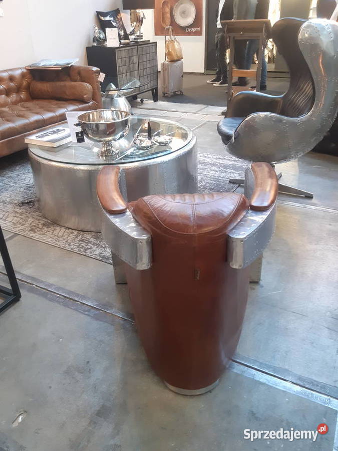 Fotel Aviator Tomcat Egg Fotel Vintage skóra 87cm Warszawa