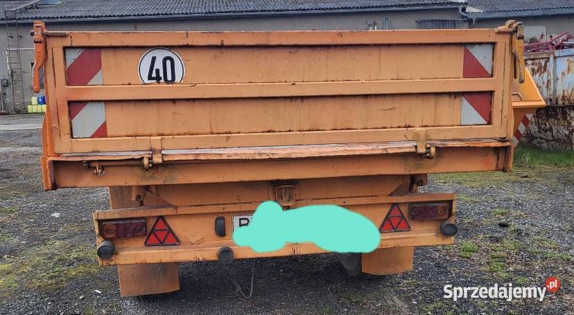Przyczepa jednoosiowa zarejestrowana 4 tony Przyczepy rolnicze