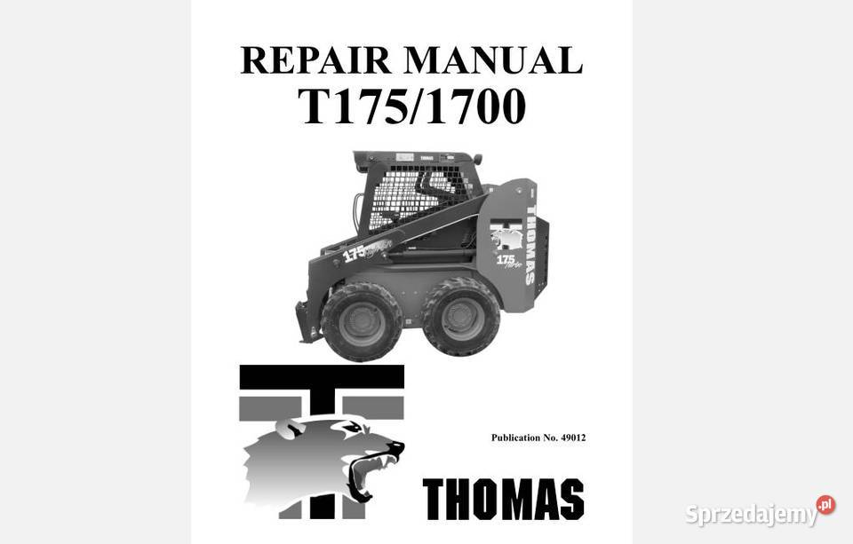 Thomas T175 175 1700 ładowarka instrukcja napraw Kielce