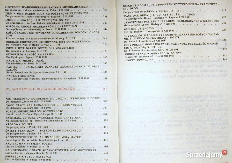 Nauczanie społeczne 1981 Jan Paweł II lubelskie Chełm