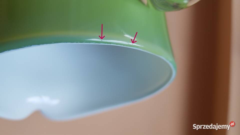 Duży stary dzban dzbanek kolorowe szkło PRL Dąbrowa Górnicza