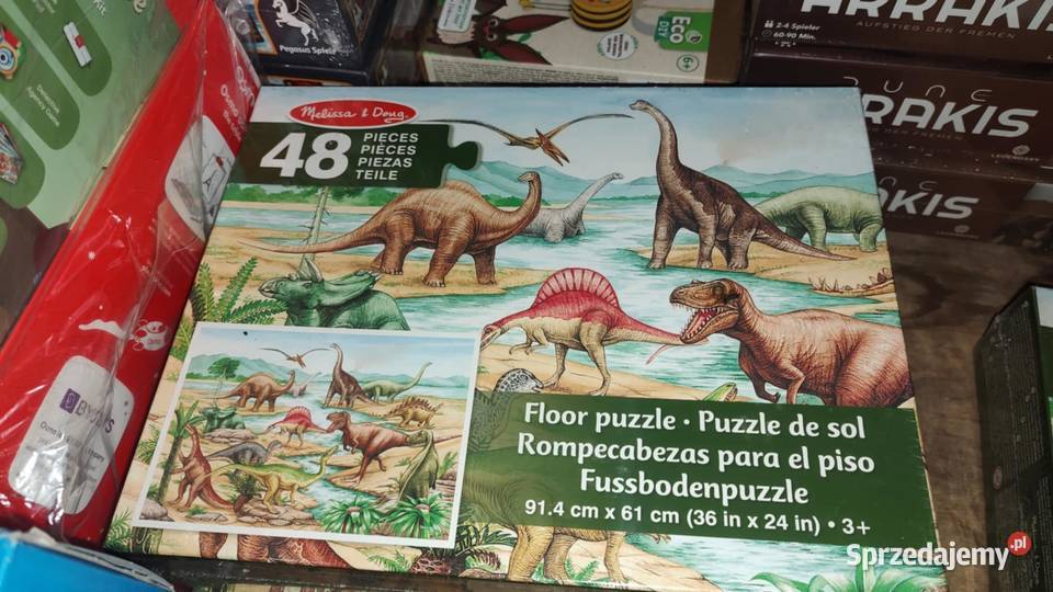 Dinozaury Puzzle Dzieci 48 el Układanka wielkopolskie sprzedam