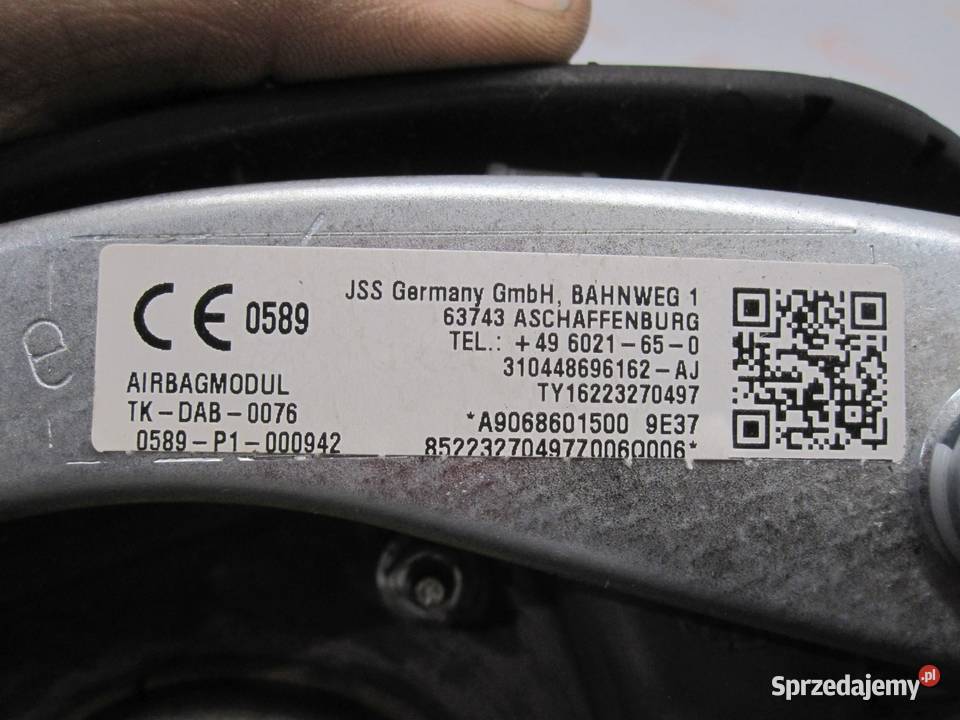 SPRINTER II W906 LIFT 16r Airbag poduszka Kielce
