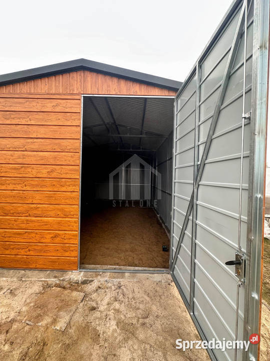 Hala Garaż blaszany 4x8 m brama dwuskrzydłowa 405zł/m2 Koszalin