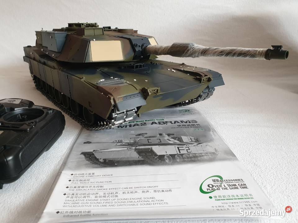 Model RC czołgu Abrams M1A2 firmy Heng Long mazowieckie Warszawa