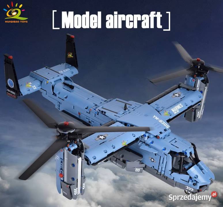 V22 Samolot Osprey Wirnikowy Helikopter Klocki Milanówek