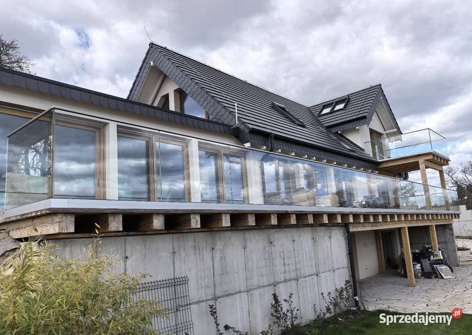 Balustrady szklane kabiny prysznicowe lustra wielkopolskie