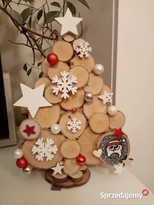 Choinka z brzozowych plastrów drewna Rzeszów