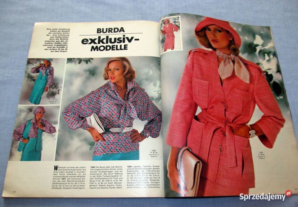 Burda International WiosnaLato 1976 moda szycie