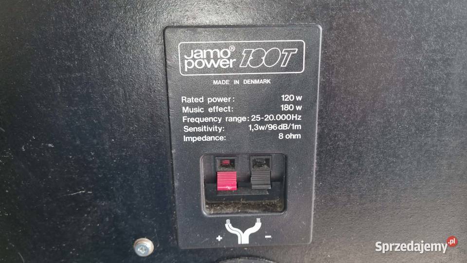 Kolumny JAMO POWER 180 T 2x180W 8ohm 96dB Made Warta
