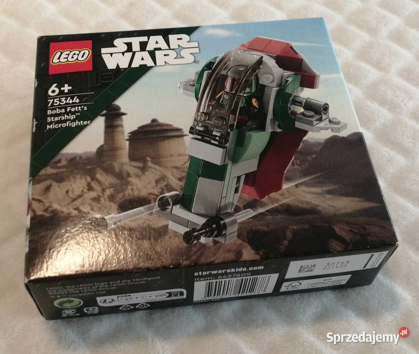 Lego Star Wars 75344 Mikromyśliwiec Boby Fetta 6 lat+ Czeladź