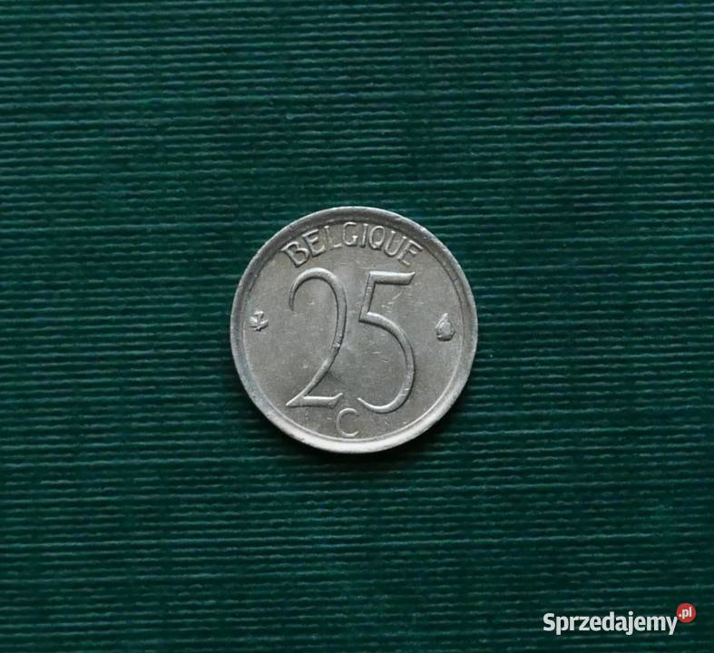 BELGIA 25 centymów 1964r Napis francusku śląskie Gliwice