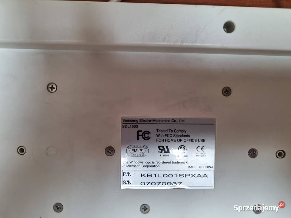 Stara klawiatura PC Samsung SDL1500 KB1L001SAXAA lubelskie Lublin