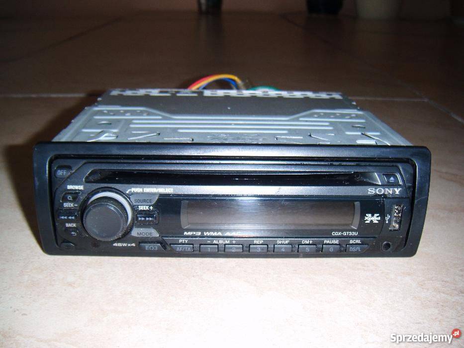 Radio Sony XPlod CDXGT33U Aux USB CDMP3WMA 4x45 CD Tychy