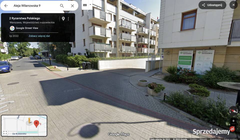 Garaż al wilanowska 9 pałacu Wilanów mazowieckie Warszawa