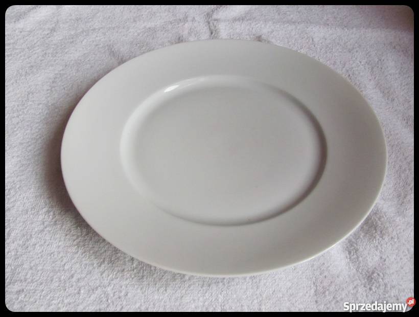 Talerz płaski obiadowy biały SILESIA mazowieckie Płock