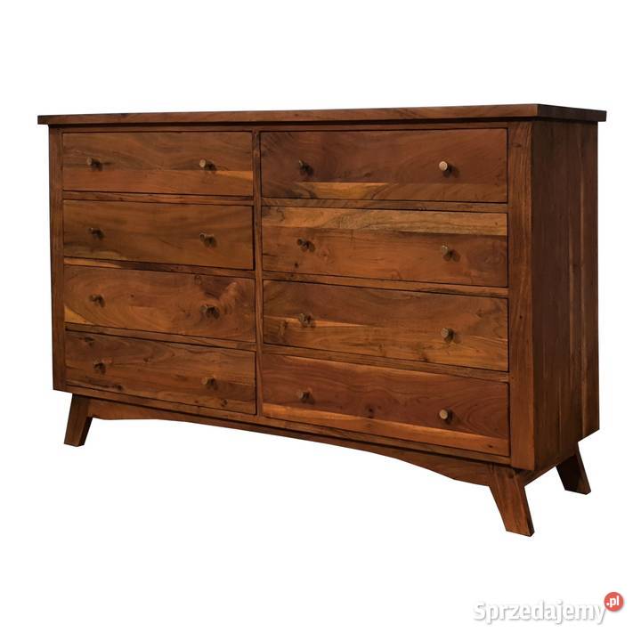 Komoda drewniana BONN 140 z szufladami z akacji Lublin