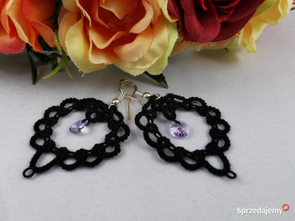 Kolczyki frywolitkowe Kolczyki