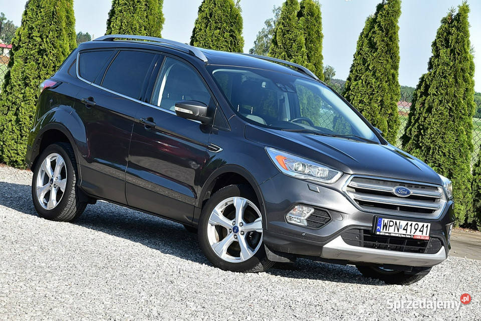 Ford Kuga 20TDCI Titanium Półskóra FulLed Navi wielofunkcyjna kierownica mazowieckie Nowe Kucice