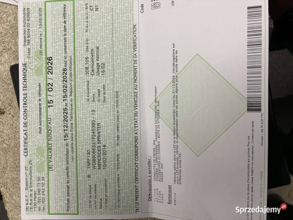 Sprinter 22CDI 2016r L2H2 310000 Sprowadzony Ciechanowiec